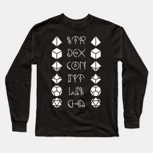 Character Abilities Dice Long Sleeve T-Shirt